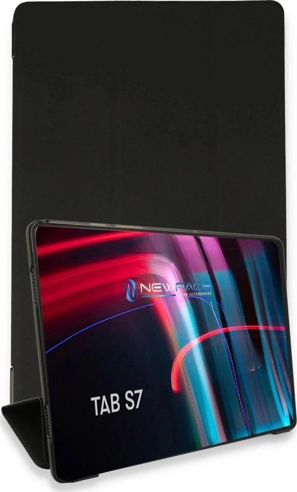Samsung Galaxy T870 Tab S7 11 Kılıf Tablet Smart Kılıf - Siyah - Image 1