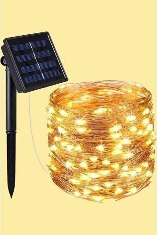 Güneş Enerjili 200 Led Dış Mekan Aydınlatma Şeridi - Image 1