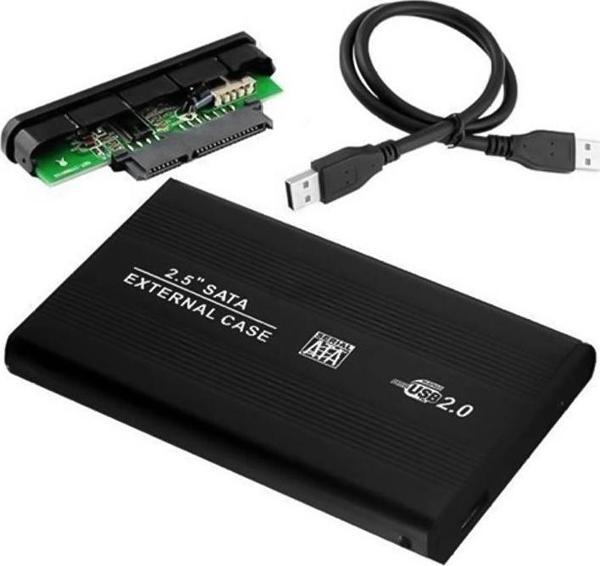 Harici 2.5 Usb 2.0 Sata Harddısk Kutusu Siyah - Image 1