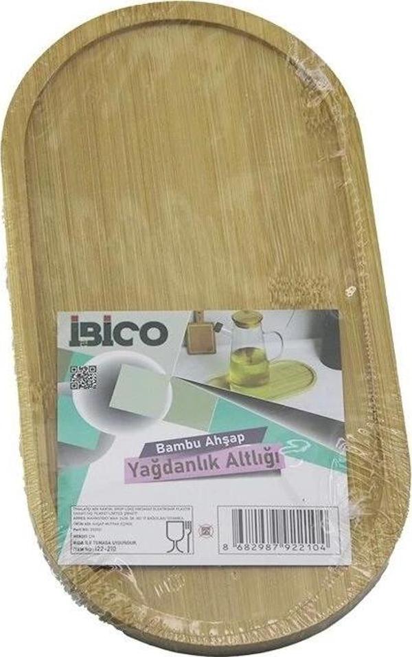 Oval Ahşap Bambu Yağdanlık Altlık Mini Tepsi 12 X 23.3 X 0.8cm - Image 1