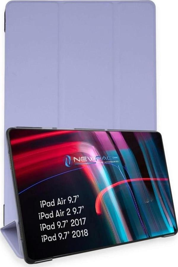 iPad 5 Air 9.7 Kılıf Tablet Smart Kılıf - Lila - Image 1
