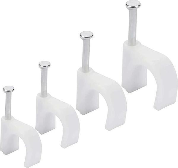 8 Numara Çelik Çivili 25 Mm Kroşe 4x16 Antigron Kablolar İçin (100lü Poşet) - Image 1