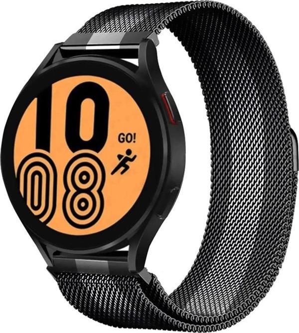Watch 20mm Metal Mıknatıslı Kordon - Siyah-Beyaz - Image 1