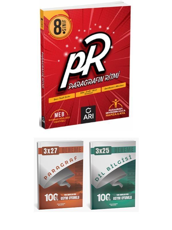 Anla Kazan + ARI 2026 LGS Paragraf Dil Bilgisi Deneme + LGS Paragrafın Ritmi 3 lü Set - Anla Kazan Yayınları - Image 1
