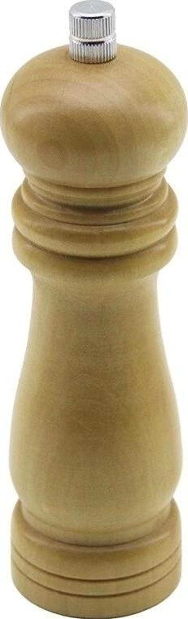Küçük= Çap: 4.5cm - Uzunluk: 15cm Ahşap Tuz - Baharat Öğütücü - Image 1
