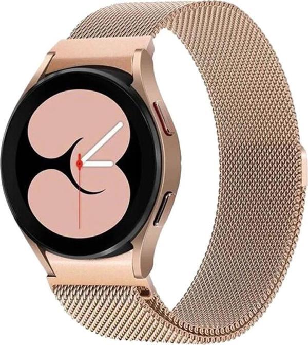 Samsung Galaxy Watch 4 Metal Mıknatıslı Kordon - Gold - Image 1