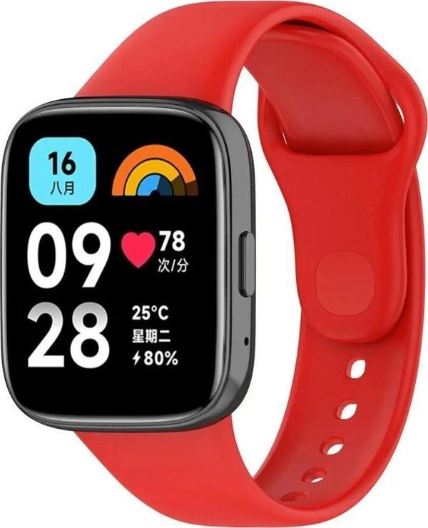Xiaomi Redmi Watch 3 Active Klasik Kordon - Kırmızı - Image 1
