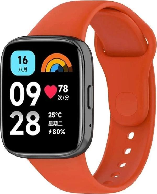 Xiaomi Redmi Watch 3 Active Klasik Kordon - Turuncu - Image 1