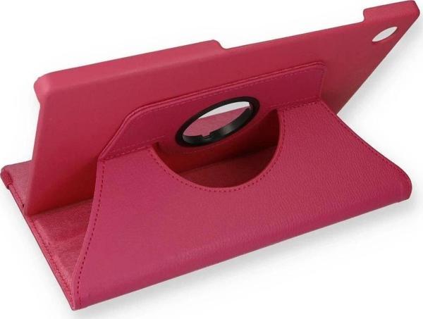 Samsung Galaxy X200 Tab A8 10.5 Kılıf 360 Tablet Deri Kılıf - Pembe - Image 1