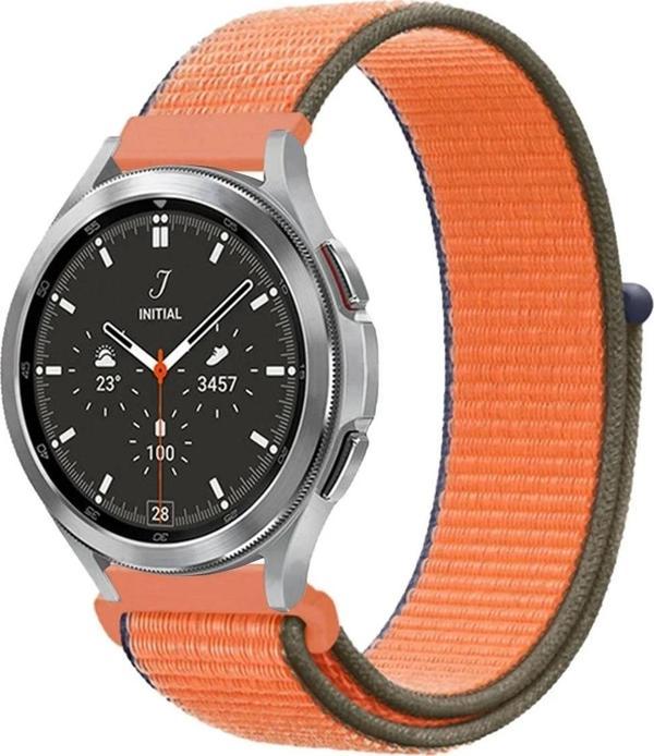 Watch 22mm Hasırlı Cırtcırtlı Kordon - Turuncu - Image 1