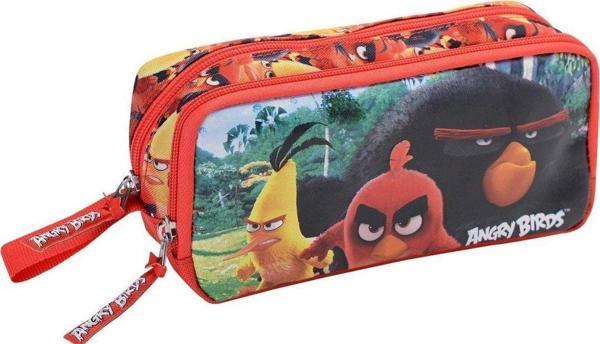 Angry Birds Lisanslı Çift Bölmeli Kalem Çantası , Kalemlik, Kalem Kutusu - Image 1