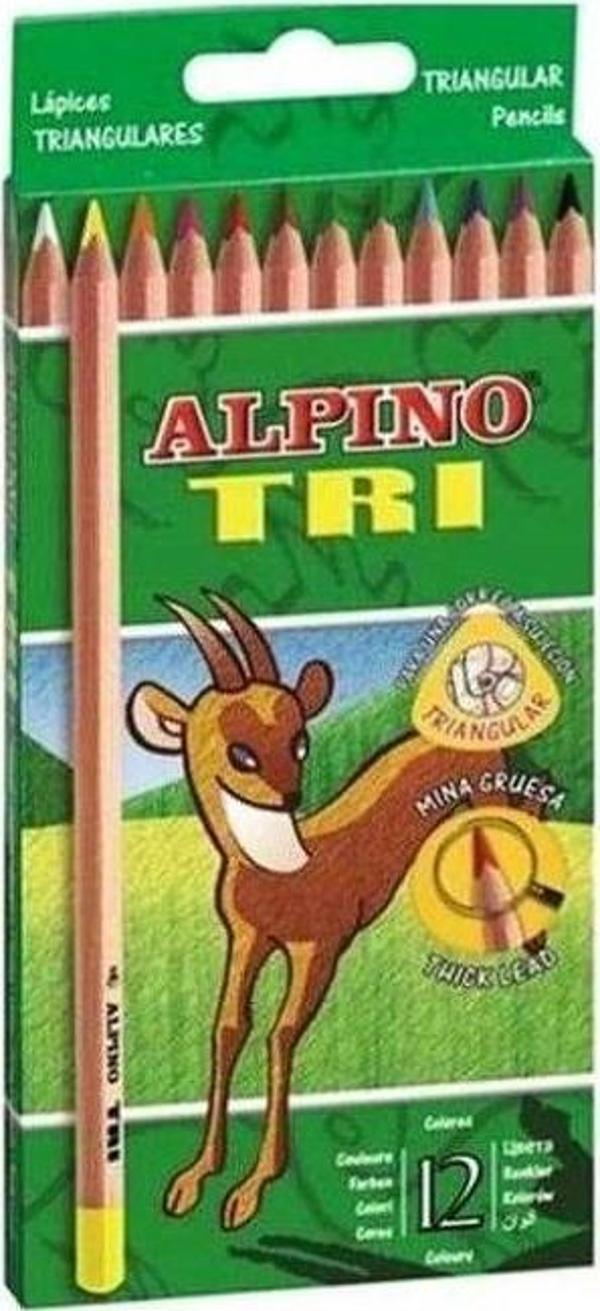 Alpino Tri Üçgen 12mp#039li Kuru Boya Kalemi - Image 1