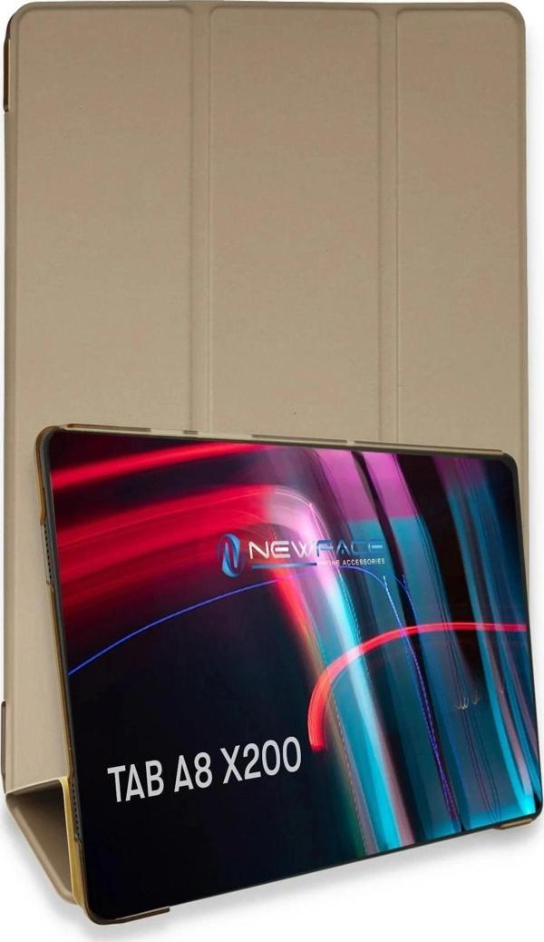 Samsung Galaxy X200 Tab A8 10.5 Kılıf Tablet Smart Kılıf - Gold - Image 1