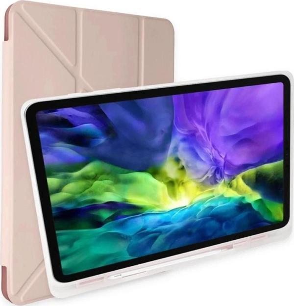 Huawei MatePad SE Kılıf Kalemlikli Mars Tablet Kılıfı - Rose Gold - Image 1