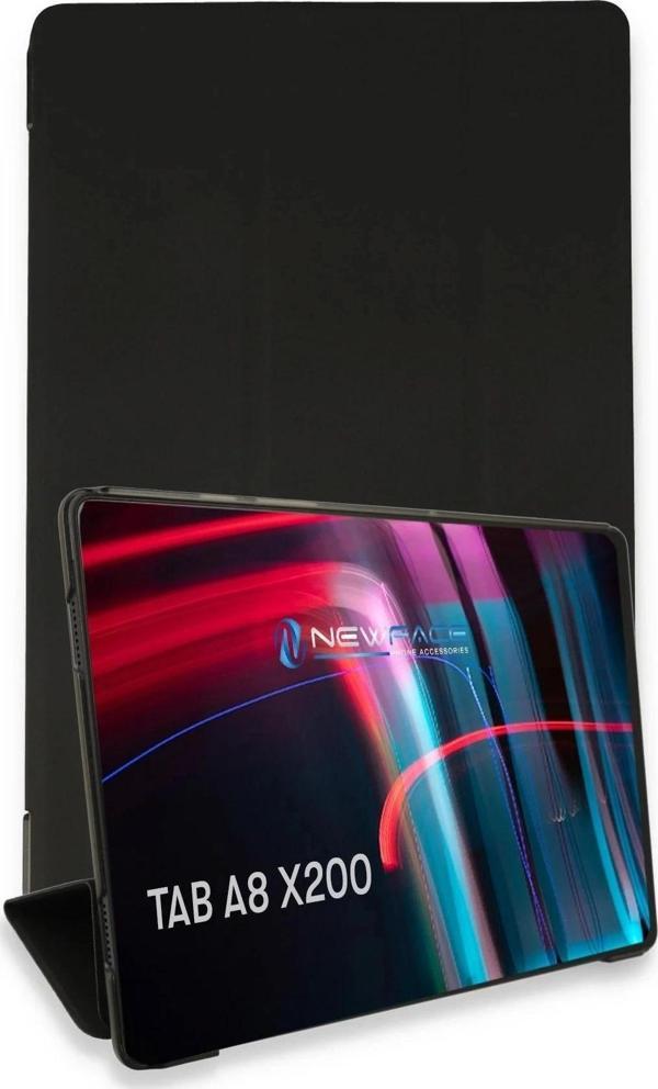 Samsung Galaxy X200 Tab A8 10.5 Kılıf Tablet Smart Kılıf - Siyah - Image 1
