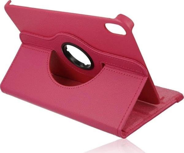 iPad Mini 6 Kılıf 360 Tablet Deri Kılıf - Pembe - Image 1