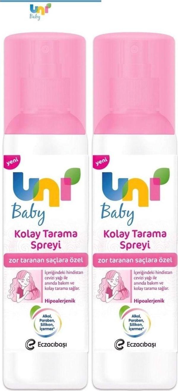 Uni Baby Kolay Saç Tarama Spreyi 200 ml 2 Adet - Image 1