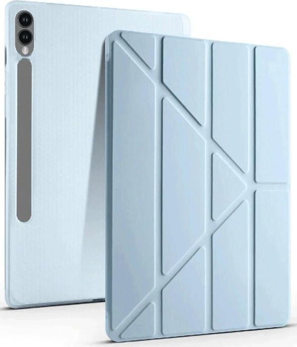 Samsung Galaxy X610 Tab S9 FE Plus 12.4 Kılıf Kalemlikli Mars Tablet Kılıfı - Mavi - Image 1