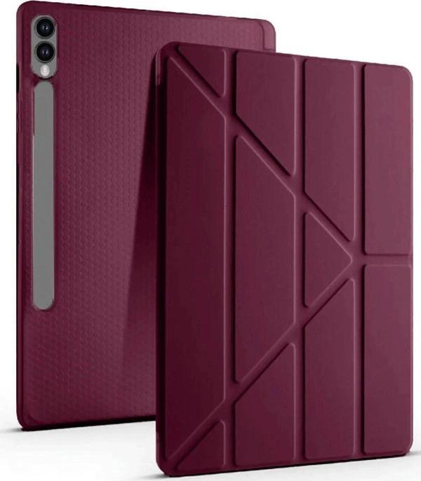 Samsung Galaxy X610 Tab S9 FE Plus 12.4 Kılıf Kalemlikli Mars Tablet Kılıfı - Mor - Image 1