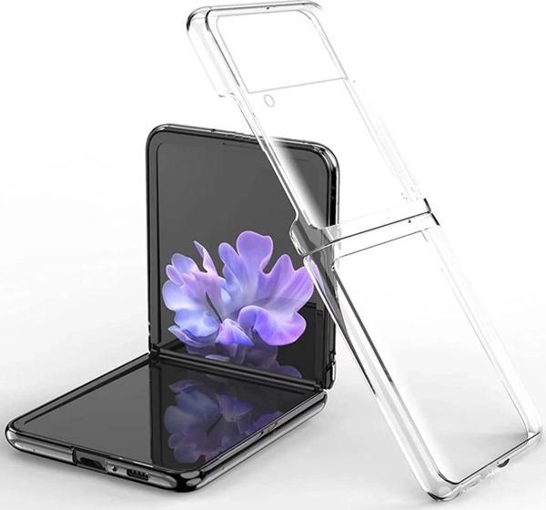 Samsung Galaxy Z Flip 3 Kılıf Fold TPU Silikon - Şeffaf - Image 1