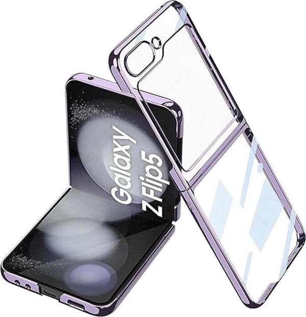 Samsung Galaxy Z Flip 5 Kılıf Fold Element Kapak - Mor - Image 1