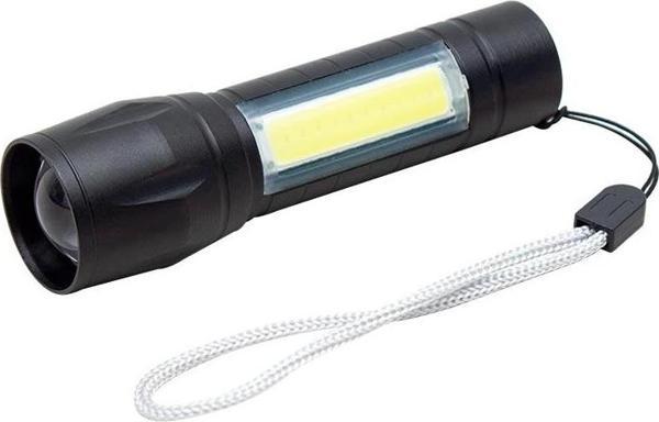 Metal Flashlıght Power Ledli Şarjlı El Feneri - Image 1