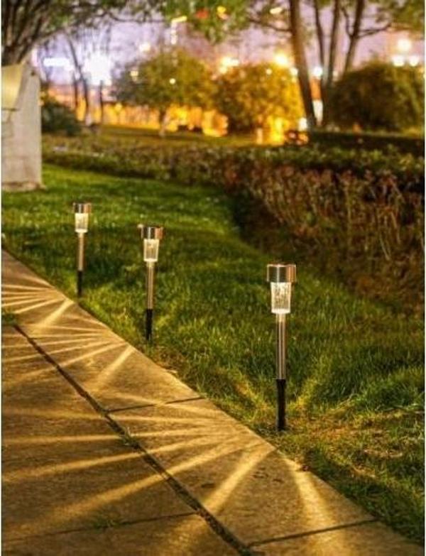 Metal Gövdeli Solar Bahçe Lambası 10'lu - Image 1