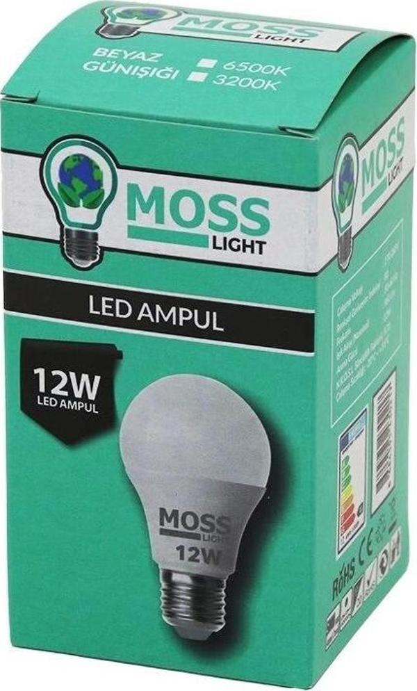 Moss Lıght  12w   Beyaz  Led Ampul  E27   960lm   6500k - Image 1