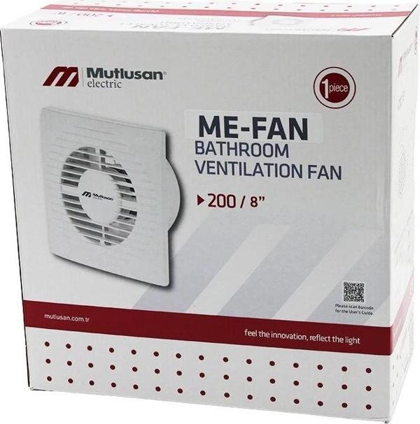 Mutlusan-001 211 000 200 00 00 Me-fan 2008 İnç Banyo Tuvalet Havalandırma Aspiratörü 40w1000rpm200m3 - Image 1