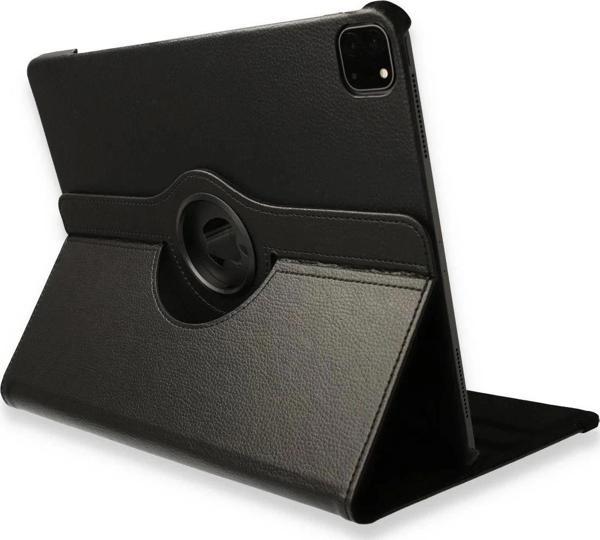 iPad Pro 12.9 (2021) Kılıf 360 Tablet Deri Kılıf - Siyah - Image 1