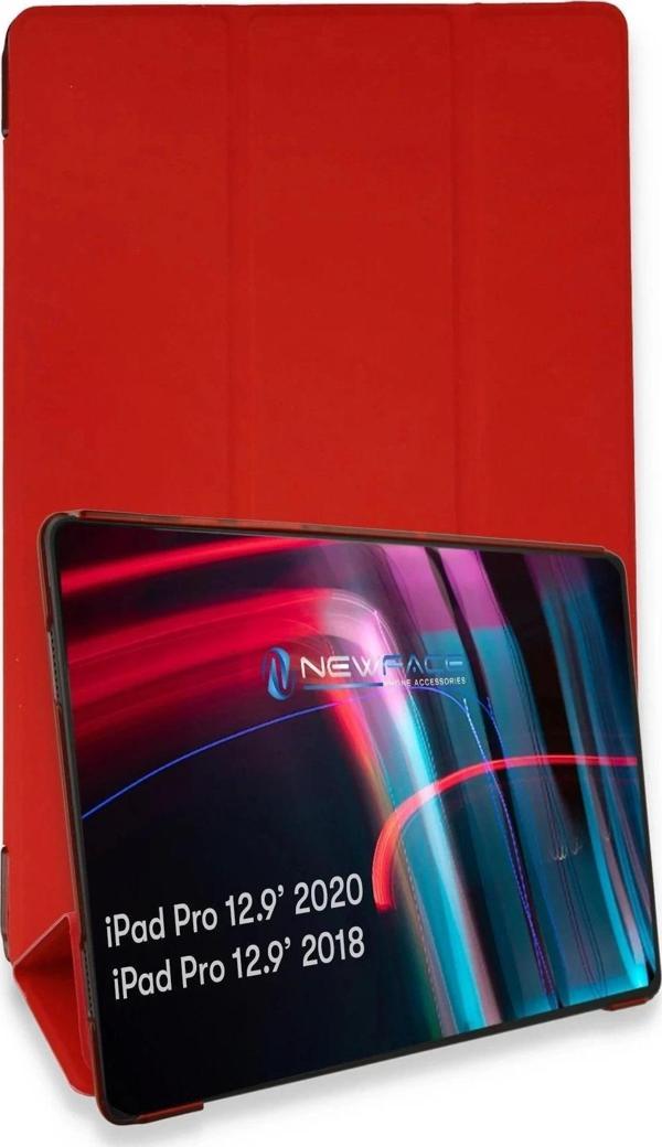 iPad Pro 12.9 (2021) Kılıf Tablet Smart Kılıf - Kırmızı - Image 1