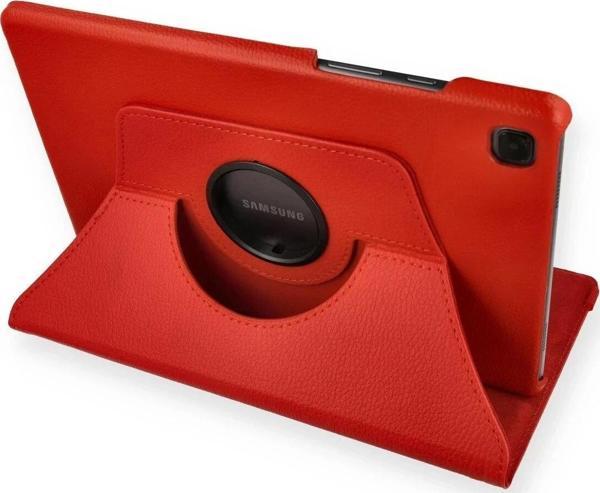 Samsung Galaxy T500 Tab A7 10.4 Kılıf 360 Tablet Deri Kılıf - Kırmızı - Image 1