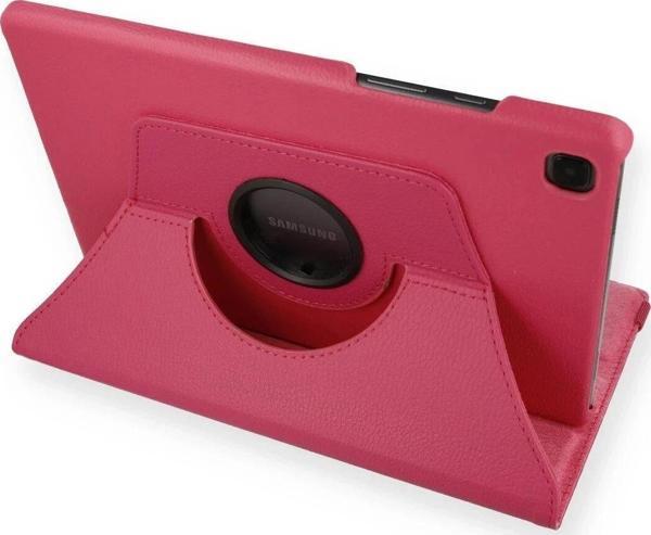Samsung Galaxy T500 Tab A7 10.4 Kılıf 360 Tablet Deri Kılıf - Pembe - Image 1