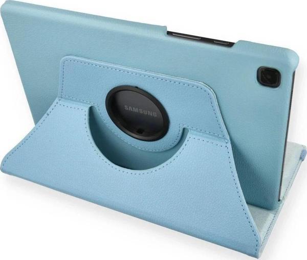 Samsung Galaxy T500 Tab A7 10.4 Kılıf 360 Tablet Deri Kılıf - Turkuaz - Image 1