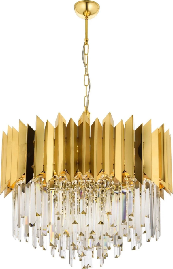 Avonni, 1706 Ailesi Sarı Kaplama Luxury Avize (60cm) - Image 1