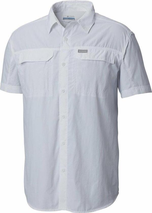 Columbia AO0647-100 Silver Short Outdoor Kısa Kollu Erkek Gömlek - Image 1