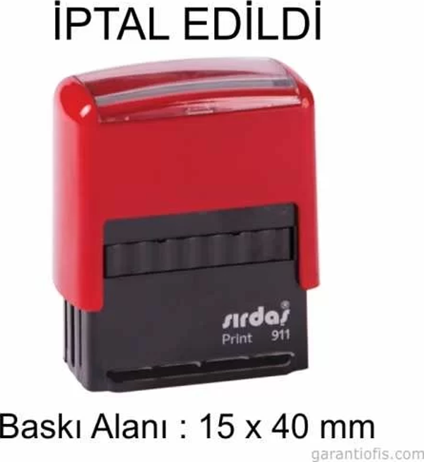 Sırdaş Otomatik İPTAL EDİLDİ Yazılı Kaşe - Image 1
