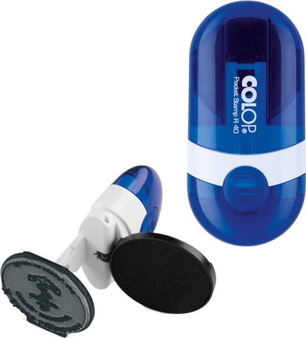 COLOP CEP R40 MAVİ KASA MAVİ KEÇE - 40MM - Image 1