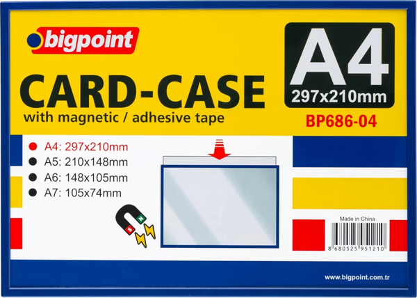 Bigpoint A4 Mıknatıslı(Magnetic) Afiş Muhafaza Kabı - Image 1