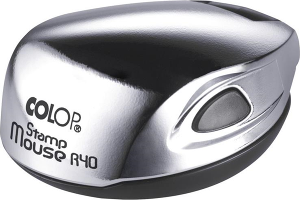 COLOP STAMP MOUSE R40 KROM KASA MAVİ KEÇE - 40MM - Image 1