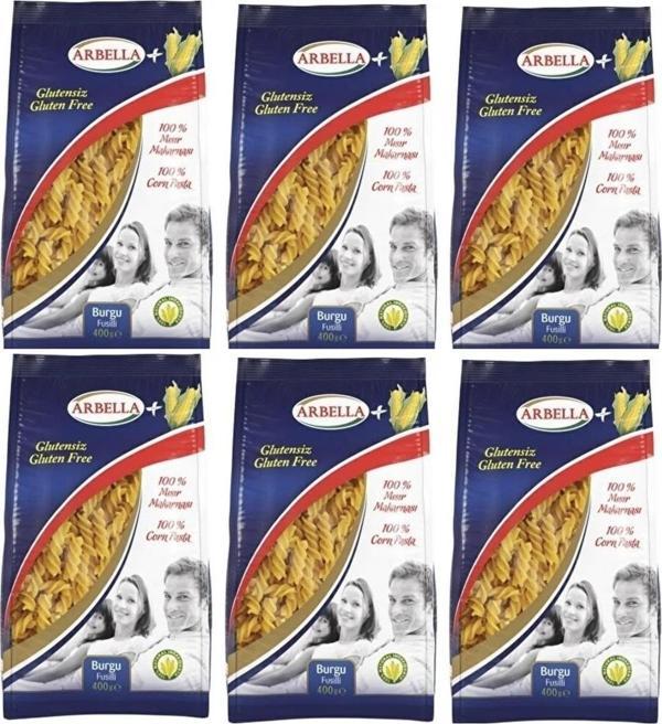 Arbella Glutensiz Bur gru Makarna 400  gr x 6 Adet - Image 1