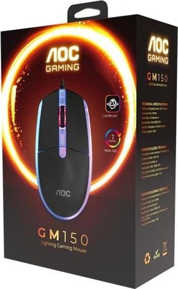 Aoc Gm150B-La Kablolu Gaming Mouse - Image 1