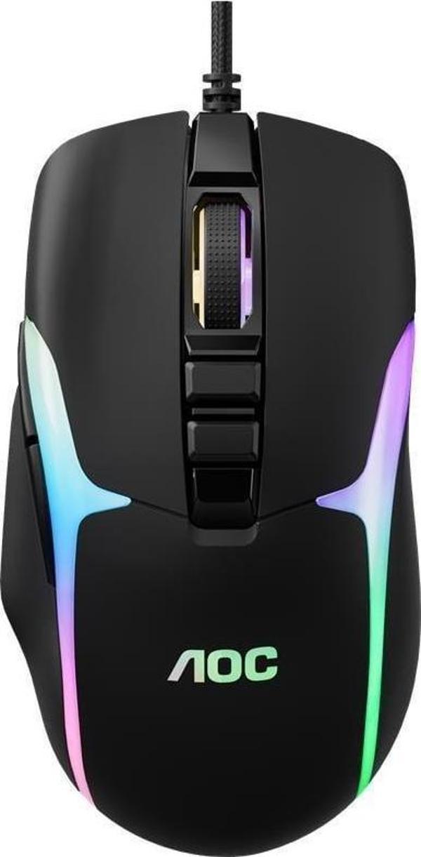 Aoc Gm180B-La Kablolu Rgb Gaming Mouse - Image 1