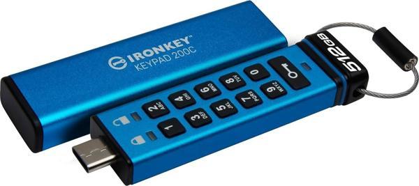 Kingston İkkp200-512Gb 512Gb İronkey Keypad 200, Fips 140-3 Lvl 3 (Pending) Flash Bellek - Image 1