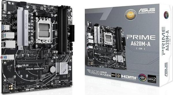 Asus Prime A620M-F Gaming Wifi 8000Mhz Ddr5 Soket Am5 M.2 Hdmi Matx Anakart - Image 1
