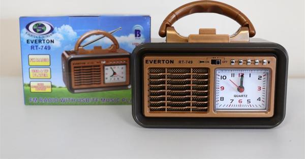 Everton Rt-749 Bluetooth Fm-Usb-Tf-Aux Şarjlı Nostaljik Radyo - Image 1