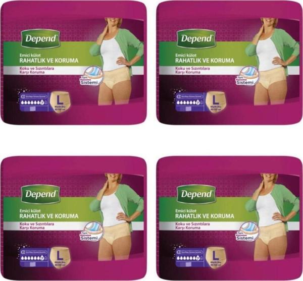 Depend Emici Külot Büyük Boy Kadın 30'lu 4'lü - Image 1