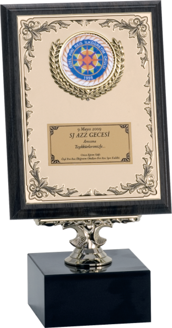 ODAK KUPA - Ahşap Plaketler - PL-070 B - 15x20 cm - Image 1