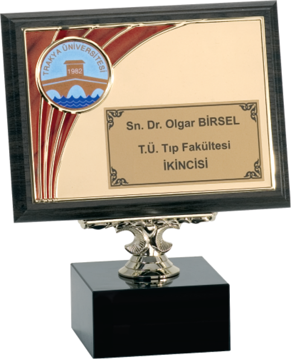 ODAK KUPA - Ahşap Plaketler - PL-076 B - 15x20 cm - Image 1