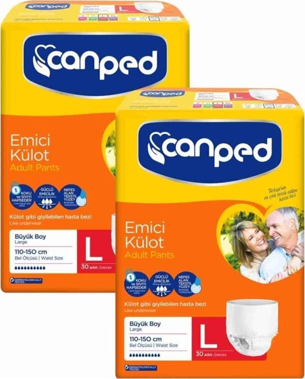 Canped Büyük Boy Large Emici Külot 60 Adet - Image 1